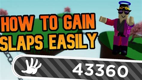 The Best And Easiest Way To Get Slaps In Roblox Slaps Battles Youtube