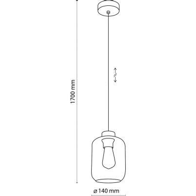 Lampa wisząca szklana Marco Green 14cm zielona TK Lighting