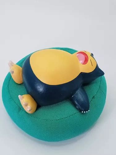 Boneco Pok Mon Snorlax Dormindo Na Almofada Puff Mercadolivre