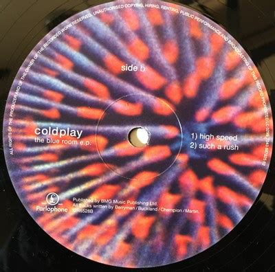 Lot 865 - COLDPLAY - THE BLUE ROOM EP (ORIGINAL UK