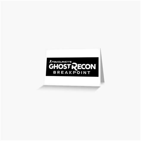 Tom Clancys Ghost Recon Breakpoint Logo Greeting Card By Hannahpleming Redbubble