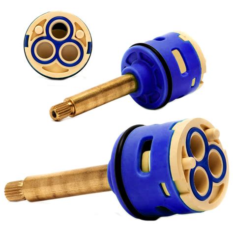 Buy Replacement Brass Shower Cartridge 3 Way Panel Diverter Cartridges Ceramic Cartridge ...