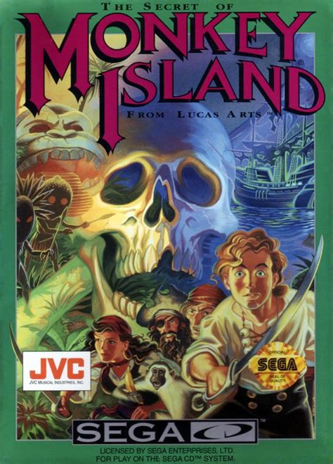 The Secret Of Monkey Island Sega Cd Box Cover Art Mobygames