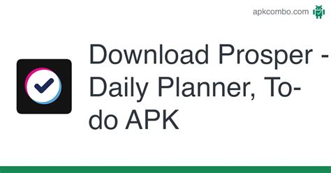 Prosper Daily Planner To Do Apk Android App Free Download