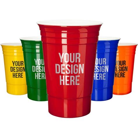 Promotional 16 Oz Solo Cup Style Promotional Cups With Custom Logo For