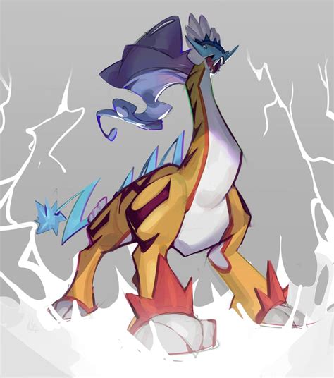 Raging Bolt Pokemon Drawn By Eskey Danbooru