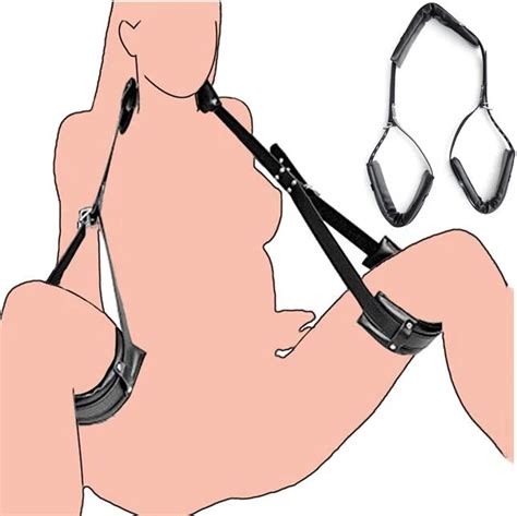 Bdsm Sex Toys Sm Bondage Legs Ankle Cuffs Leather Restraints Open Legs