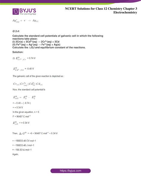 Ncert Solutions For Class 12 Chemistry Chapter 3 Electrochemistry E6d