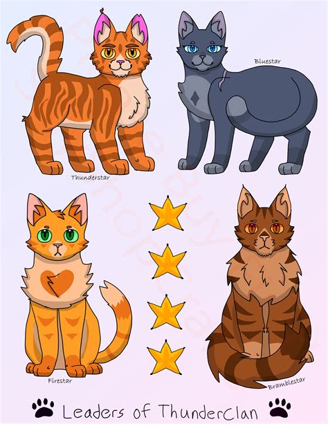 Warrior Cats Thunderclan Leaders