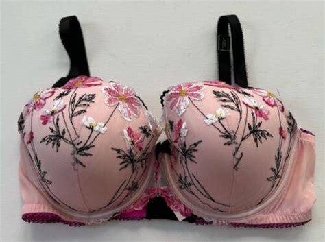 Victoria S Secret Bra Dream Angels Bra 36DD Pink Lined Demi Underwire