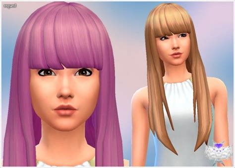 Sims 4 Long Hair Bangs Cc Karmahon