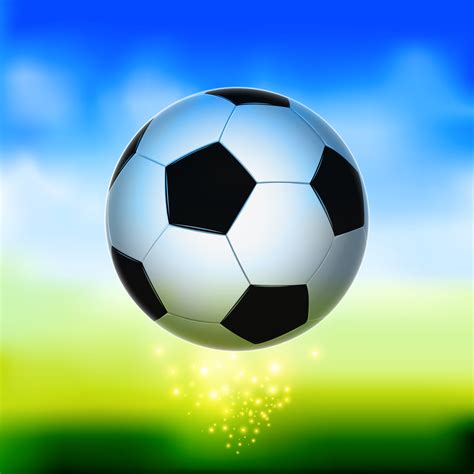 Soccer Ball In The Air Vector Art At Vecteezy