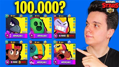 Yenİ Hesabim 100 000 Kupa Brawl Stars Youtube