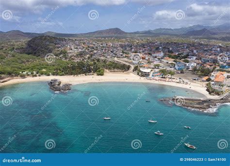 Aerial View Of Tarrafal Beach In Santiago Island In Cape Verde Cabo