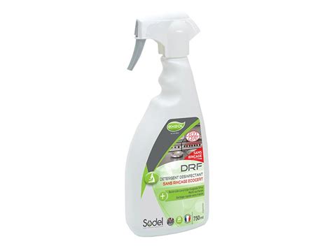 DRF Détergent Désinfectant Sans Rinçage Ecocert 750mL Polydis