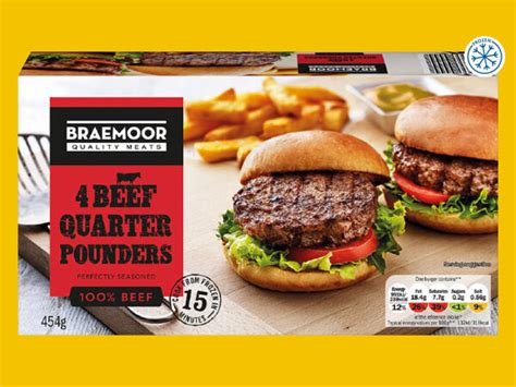 Braemoor 4 Beef Quarter Pounders Lidl Great Britain Specials Archive