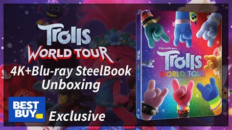 Trolls World Tour Best Buy Exclusive 4k2d Blu Ray Steelbook Unboxing