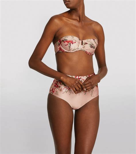 Zimmermann Pink Cassia Balconette Bikini Top Harrods Uk