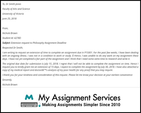 How To Ask For Assignment Extension With Request Letter Sample