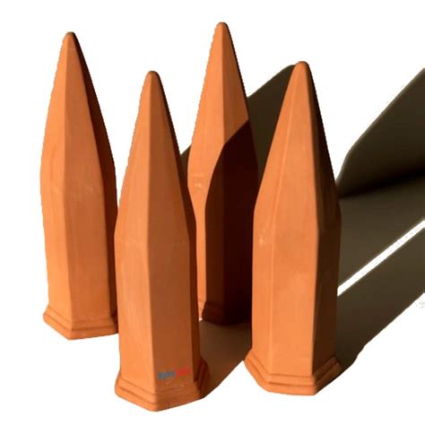 Buy HydroSpike ClaySpike 4 Pack Plant Terracotta Watering Spikes Kit