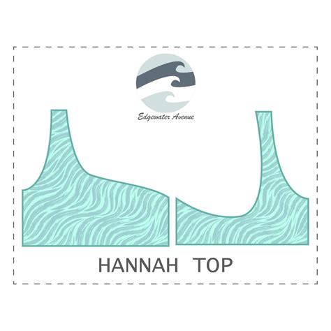 Diy One Shoulder Asymmetric Bikini Top Views Hannah Top Pdf Sewing Pattern Etsy