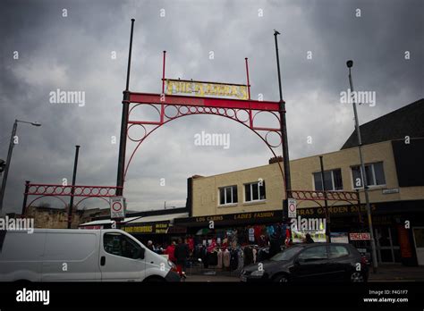 Entrance To The Barras Market In Glasgow Scotland Uk Stock Photo Alamy