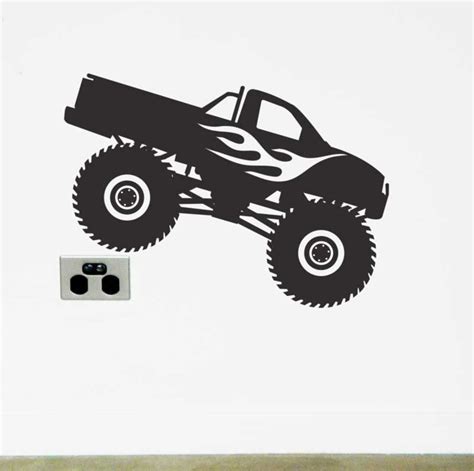 Monster Truck Wall Sticker Kid S Space Made In Australia