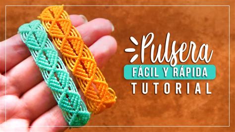 Cómo Hacer Pulsera De Hilo Fácil Y Rápida 9 Paso A Paso Diy Macrame Friendship Bracelet Youtube