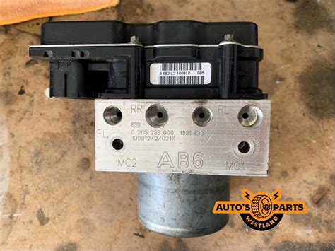 Abs Pump Opel Meriva Turbo V Ecoflex B Bosch