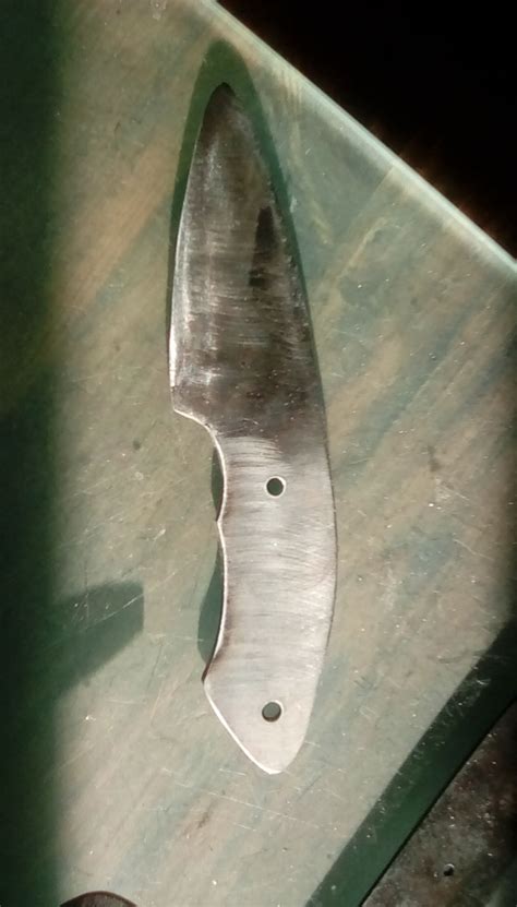 Bushcraft Knife Mini Drop Point Skinner Blank 8670 Steel 7 Etsy