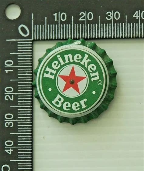 Vintage Flashing Heineken Bottle Top Badge Metal Logo Lapel Hat Pin