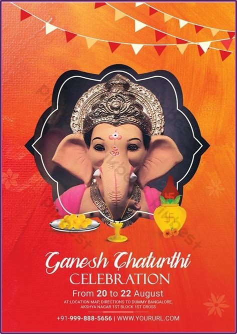 Free Online Invitation Card Design For Ganesh Chaturthi Invitations Resume Examples Lv8nwmwv10