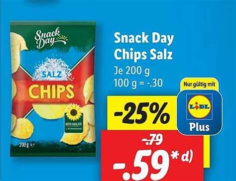 Snack Day Chips Salz Angebot Bei Lidl Prospekte De