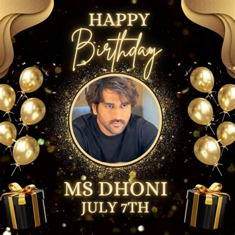 Ms Dhoni Birthday Date Date Of Birth And Age