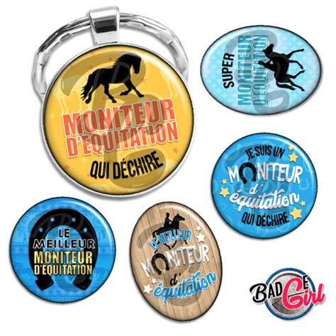 Images Moniteur Quitation Cabochon Imprimer Badgegirl