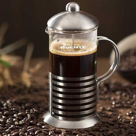 Ovente French Press Coffee And Tea Maker Stainless Steel Nickel