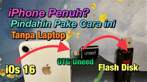 Cara Pindahin Foto Dan Video Dari Iphone Ke Flashdisk Youtube