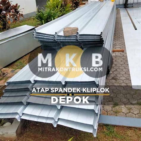 Harga Atap Spandek Kliplok Depok Jual Per Lembar