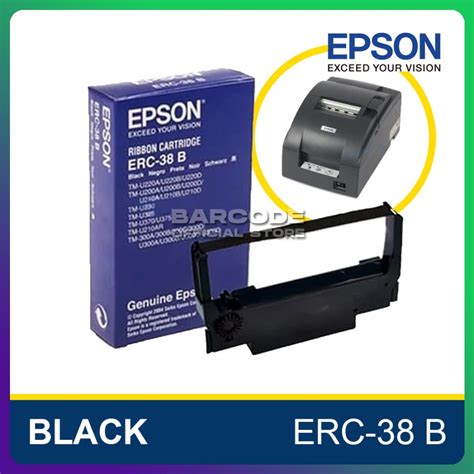 Jual CARTRIDGE PITA RIBBON PRINTER KASIR EPSON TMU 220 ERC 38 B BLACK