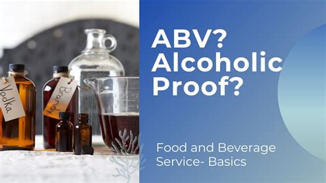 What Is ABV And What Is Alcoholic Proof What Is V V Why Alcohol Is