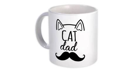 Cat Tata Cadou Halba Moustache Familie Craciun Aniversare Pisoi