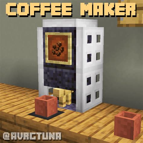 Coffee Maker in Vanilla Minecraft! ☕ : r/DetailCraft