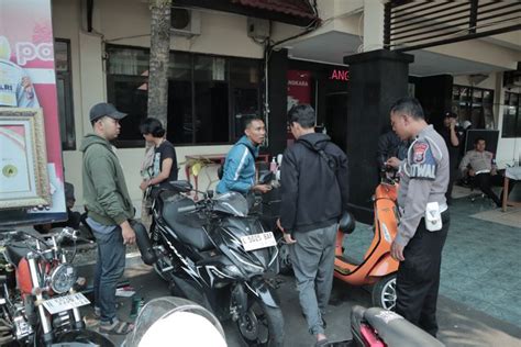 Polresta Malang Kota Kembalikan Ratusan Motor Hasil Operasi Balap Liar