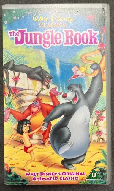 PAL VHS VIDEO Tape Cassette Walt Disney Classics The Jungle Book EUR 9