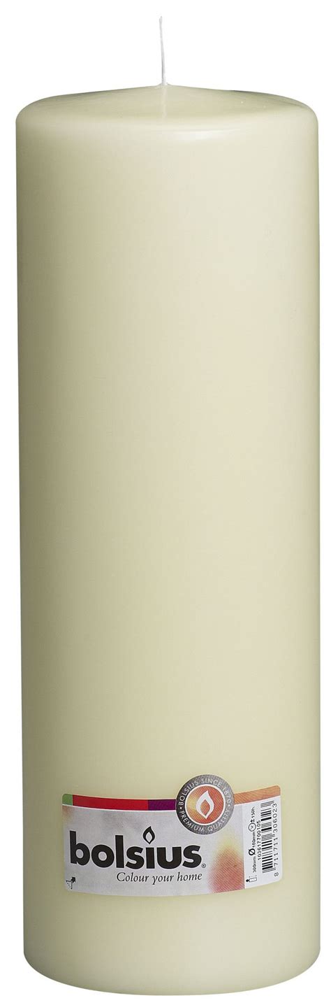 Bolsius Pillar Candles 300 X 98 Ivory Bulk Buy The Candle Emporium