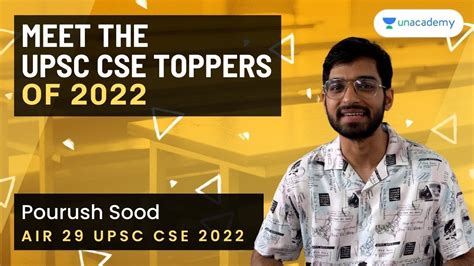 AIR 29 Pourush Sood UPSC CSE 2022 2nd Attempt Maths Optional Meet