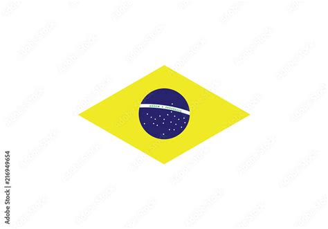 Brazil national flag green yellow country emblem state symbol Rio south ...