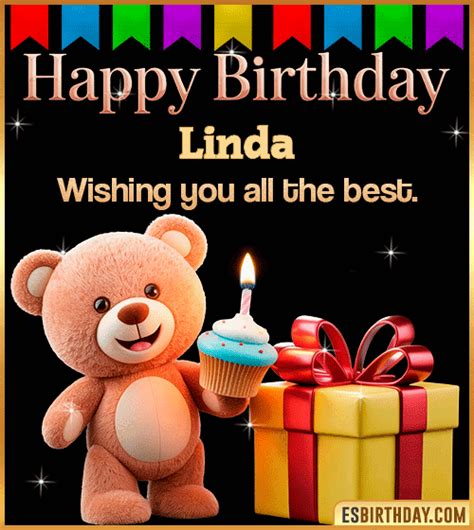 Happy Birthday Linda GIF 🎂 Animated Images, Wishes & Music 【27 GIFs】