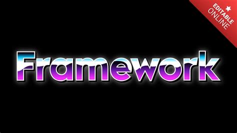 Framework Text Effect Generator