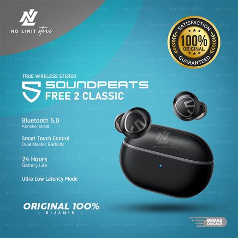 Jual Soundpeats Free2 Classic True Wireless Earbuds Free 2 Classic Tws Shopee Indonesia